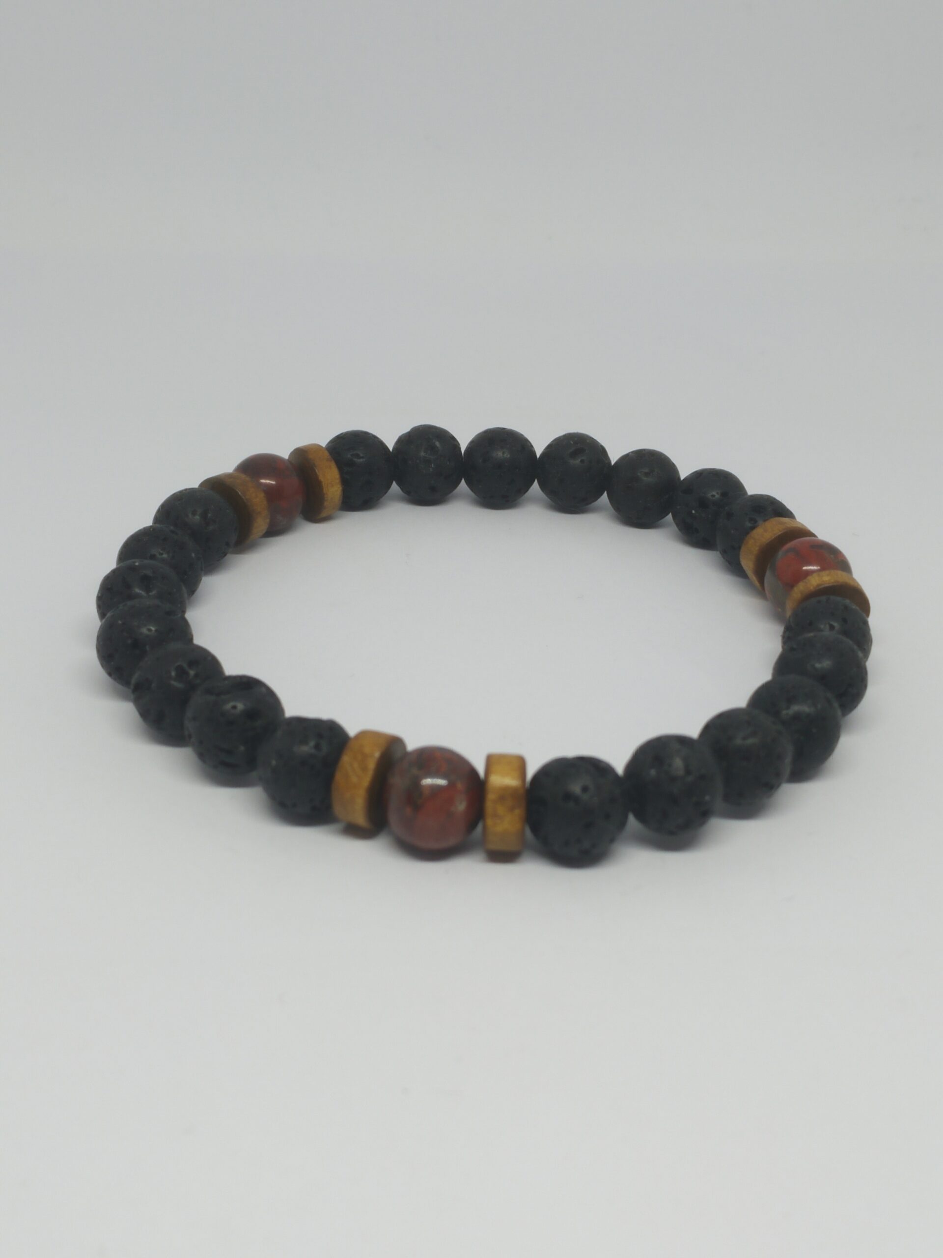 Bracelet "Mukava" jaspe rouge – Image 2