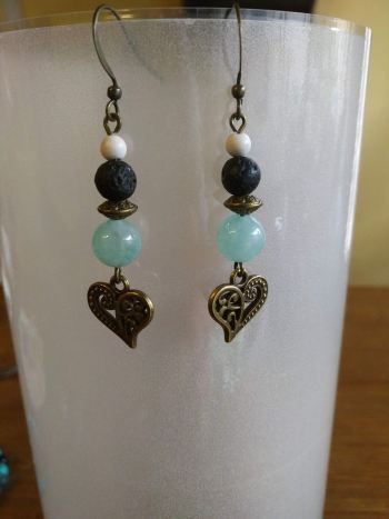 Boucles d'oreilles "cœur d'ange"