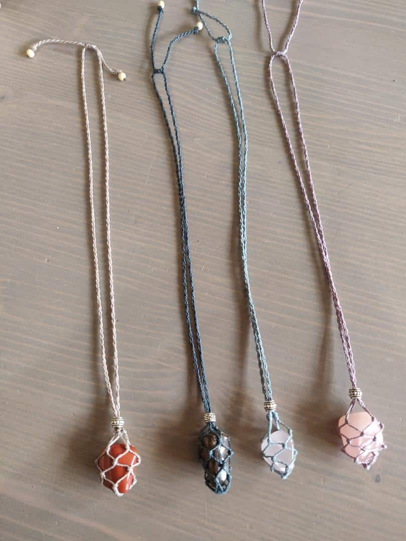collier filet pierres interchangeables
